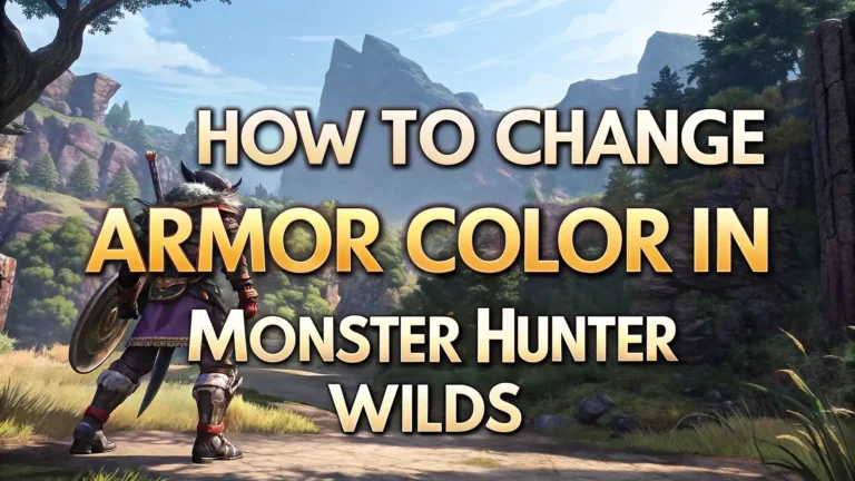 How to Change Armor Color in Monster Hunter Wilds: The Ultimate Guide